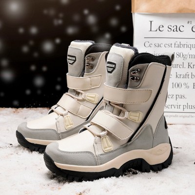 Women Hook   Loop Non  slip Comfy Winter Snow Boots