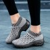 Women Fabric Breathable Soft Sole Cushioned Platform Slip On Casual Sports Shoes