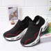 Women Brief Solid Breathable Fabric Soft Sole Cushioned Slip On Sports Shoes