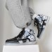 Plus Size Women Cute Panda Print Comfy Skateboard Boots