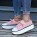 Plus Size Women Casual Lace  up Breathable Comfy Chunky Sneakers