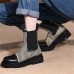 Women Retro Fashion Casual Comfortable Platform Chelsea Boots