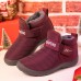 Women Warm Lined Hook Loop Plus Velvet Slip Resistant Snow Boots