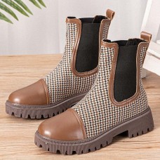 Women Retro Fashion Casual Comfortable Platform Chelsea Boots